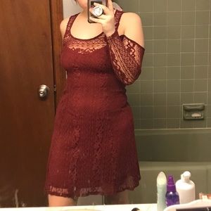 Hollister Cold Shoulder Lace Dress